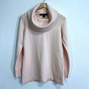French Connection Cowl Neck Sweater Tunic Long Sleeve Blush Pink Babysoft  Large